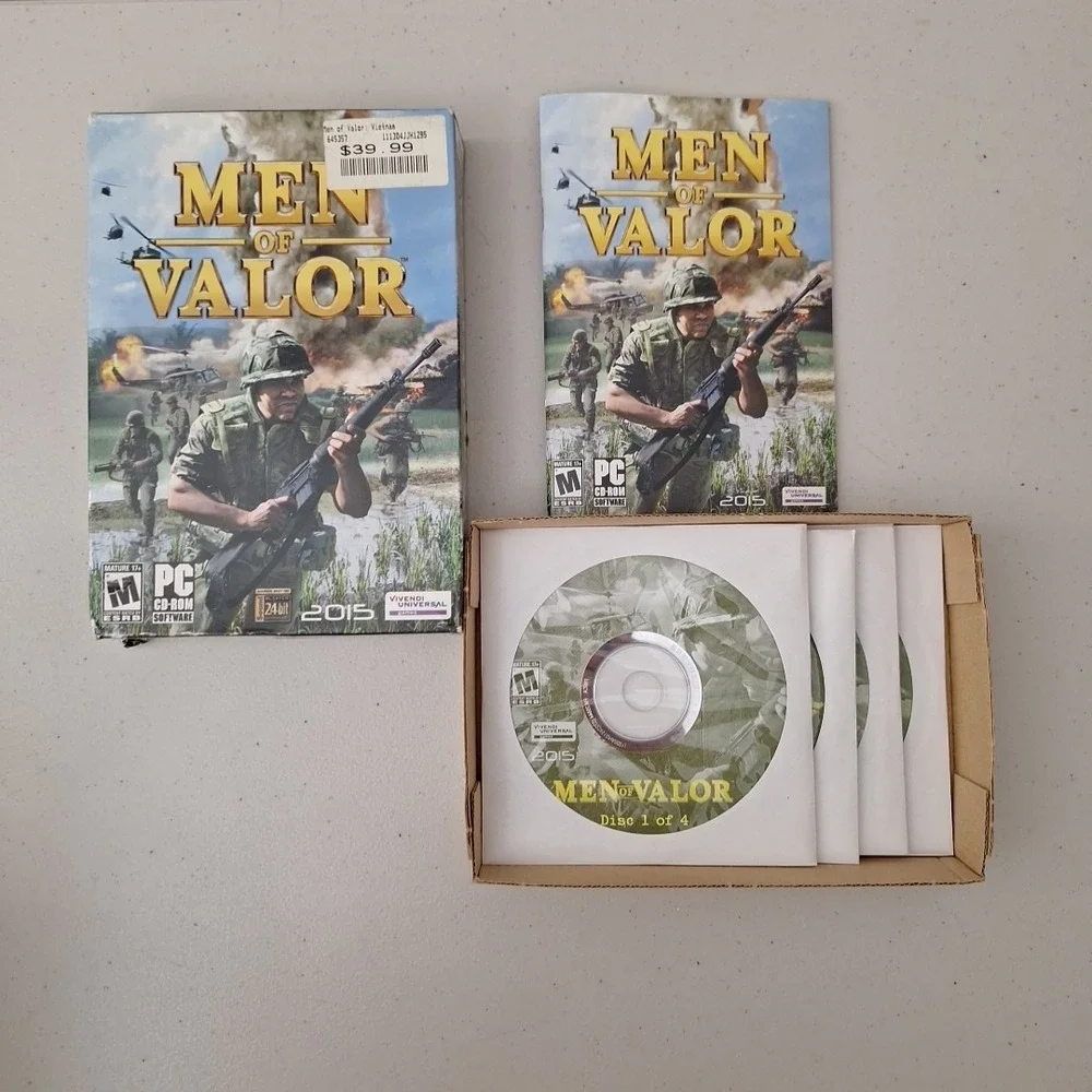 Video Game PC Men of Valor Vietnam 2015 Version Windows CD-ROM Open Box